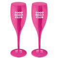 koziol Sektglas mit Druck CHEERS No. 1 GOOD MOOD CLUB