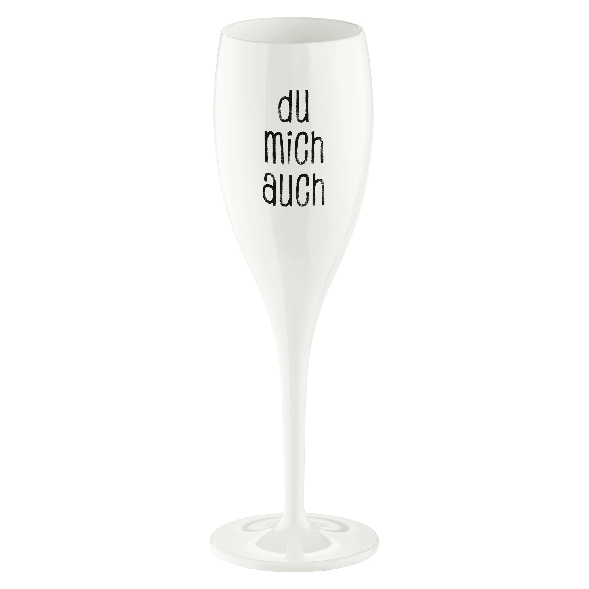 koziol Sektglas mit Druck CHEERS No.1 DU MICH AUCH