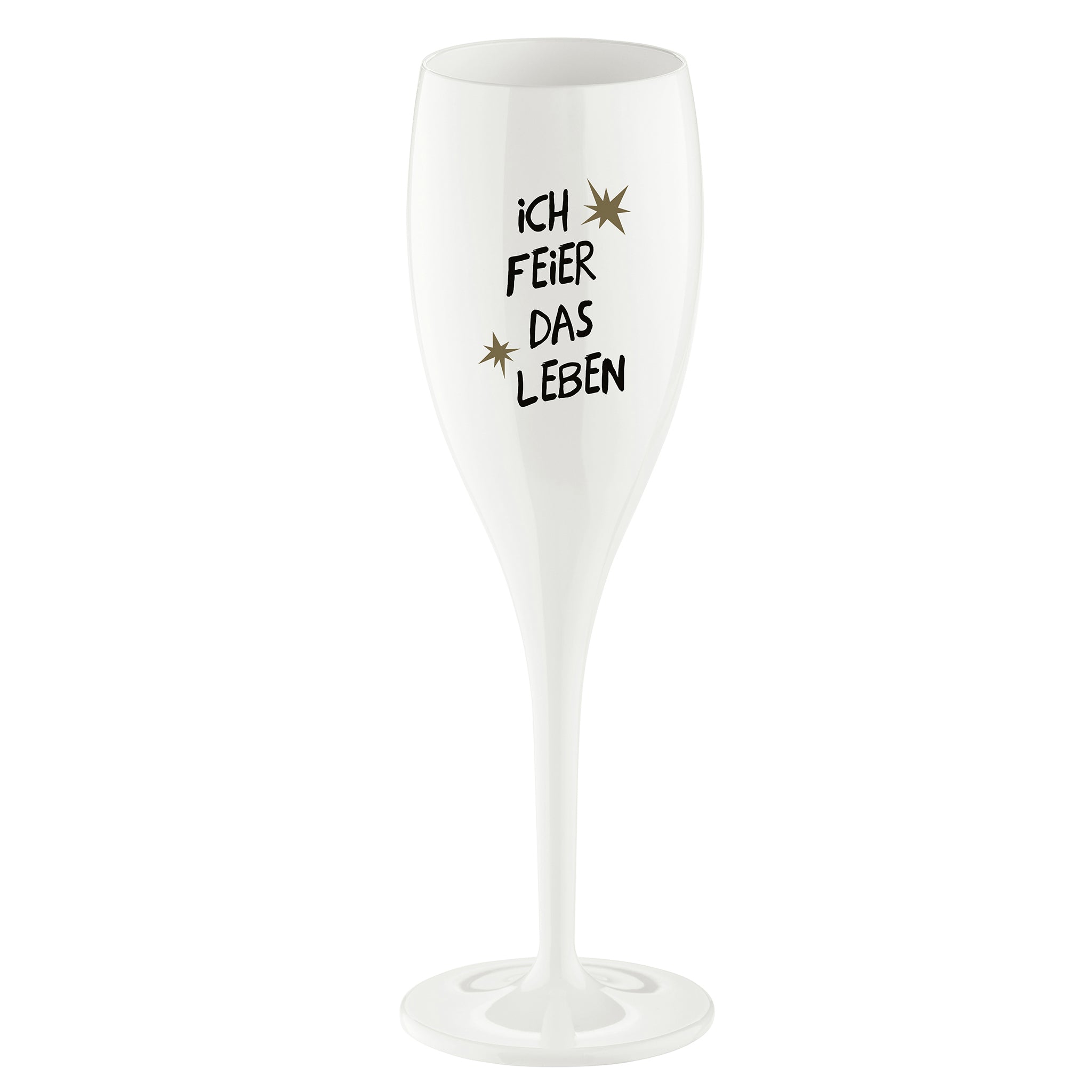 koziol Glas mit Druck CHEERS No. 1 ICH FEIER DAS LEBEN
