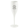 koziol Glas mit Druck CHEERS No. 1 LESS TO DOS MORE TA DAS