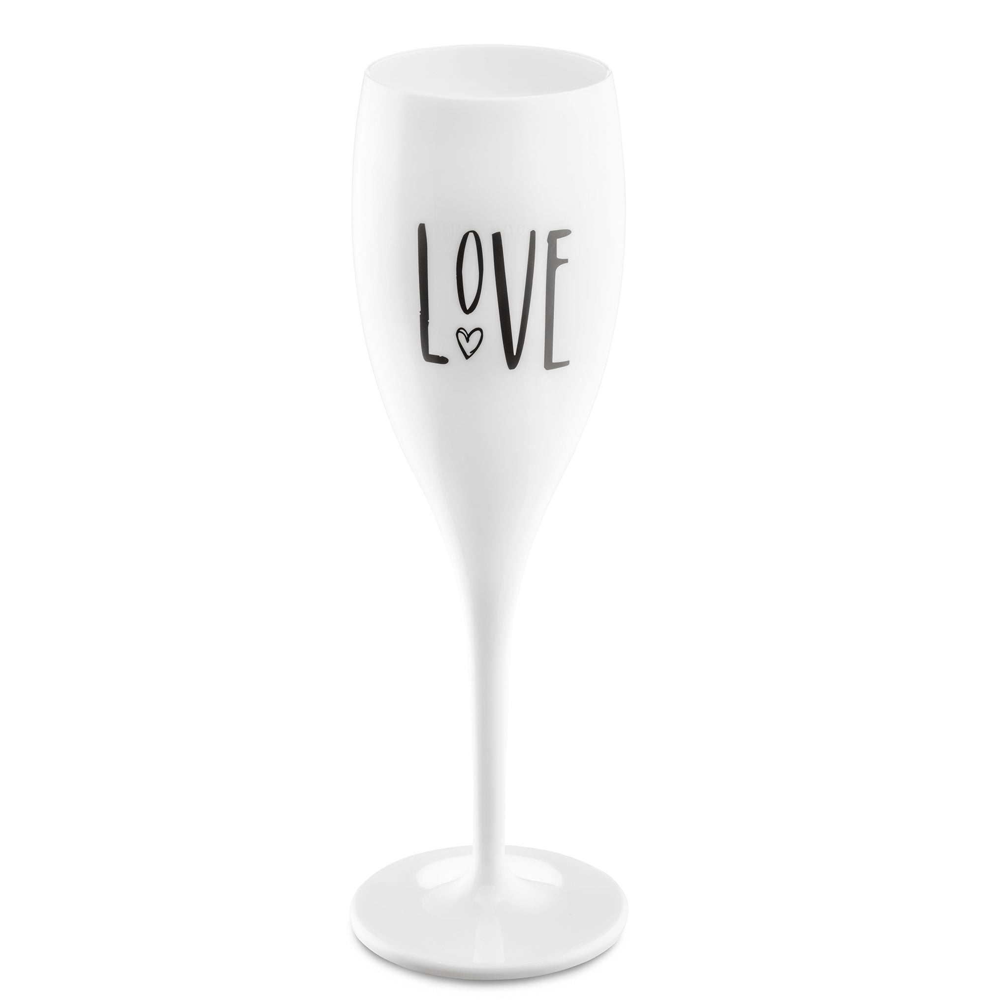 koziol Glas mit Druck CHEERS No. 1 LOVE