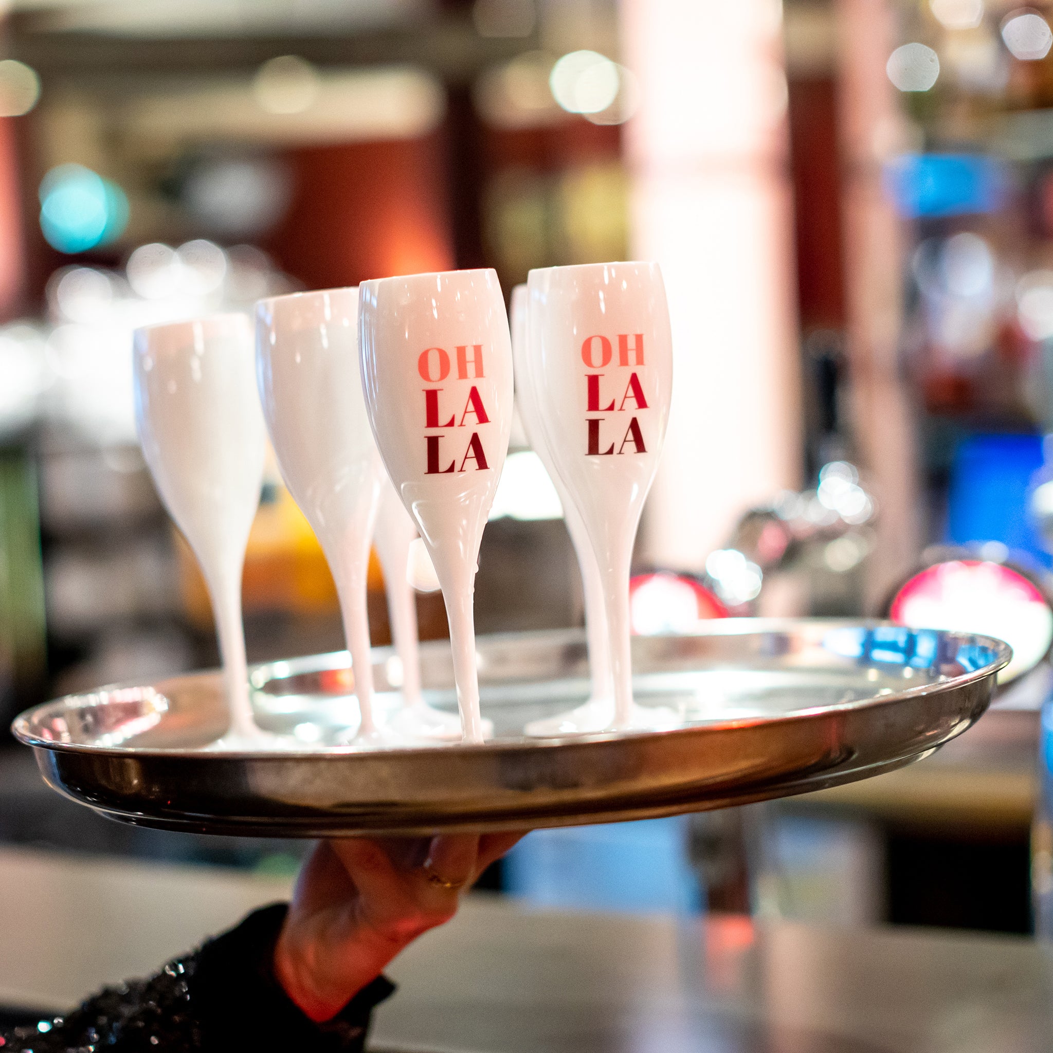 koziol Glas mit Druck CHEERS No. 1 OH LA LA