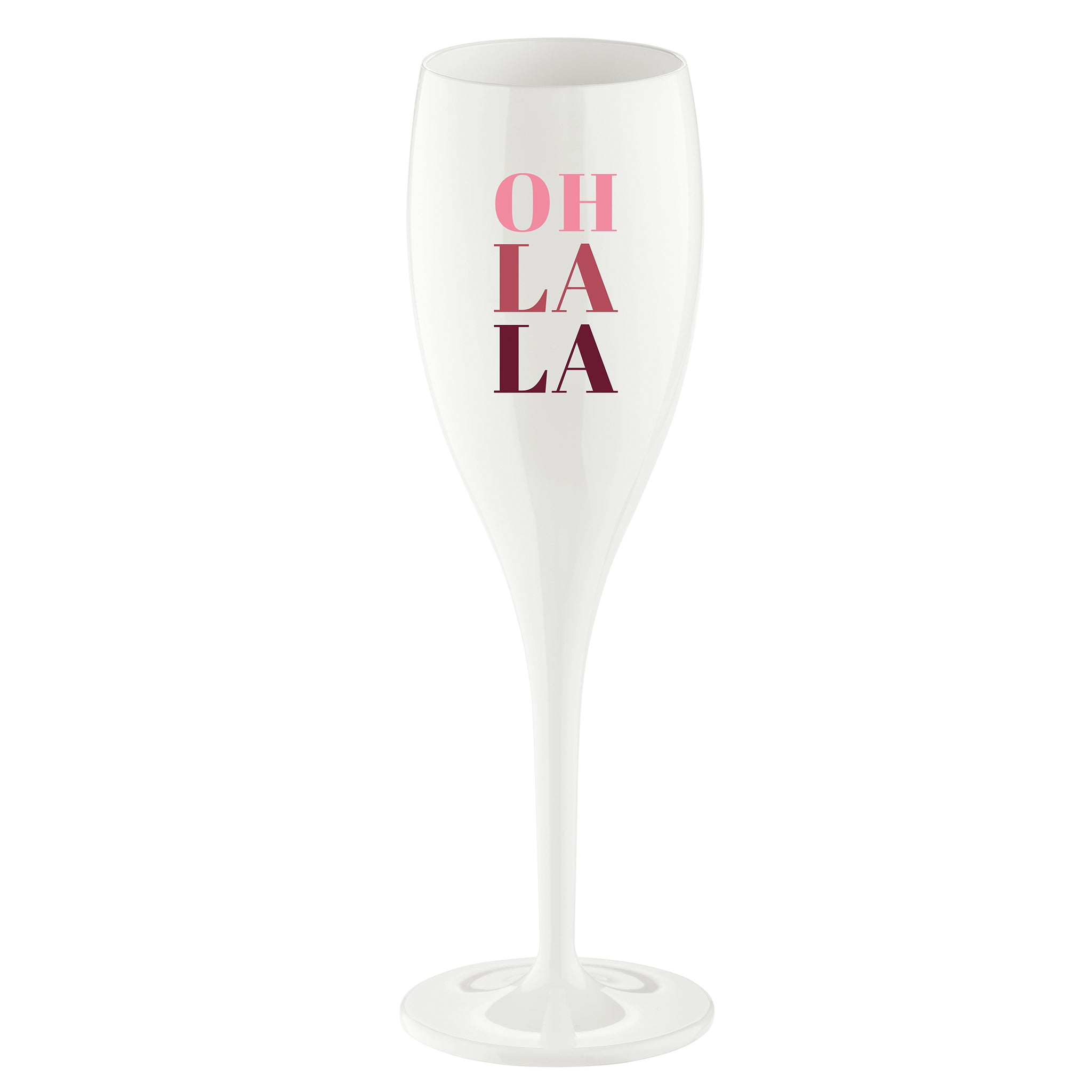 koziol Glas mit Druck CHEERS No. 1 OH LA LA