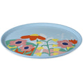 koziol Großer Teller NORA PLATE 255 mm BLOOMS sweet blue