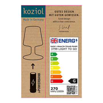 Powerbank für LIGHT TO GO