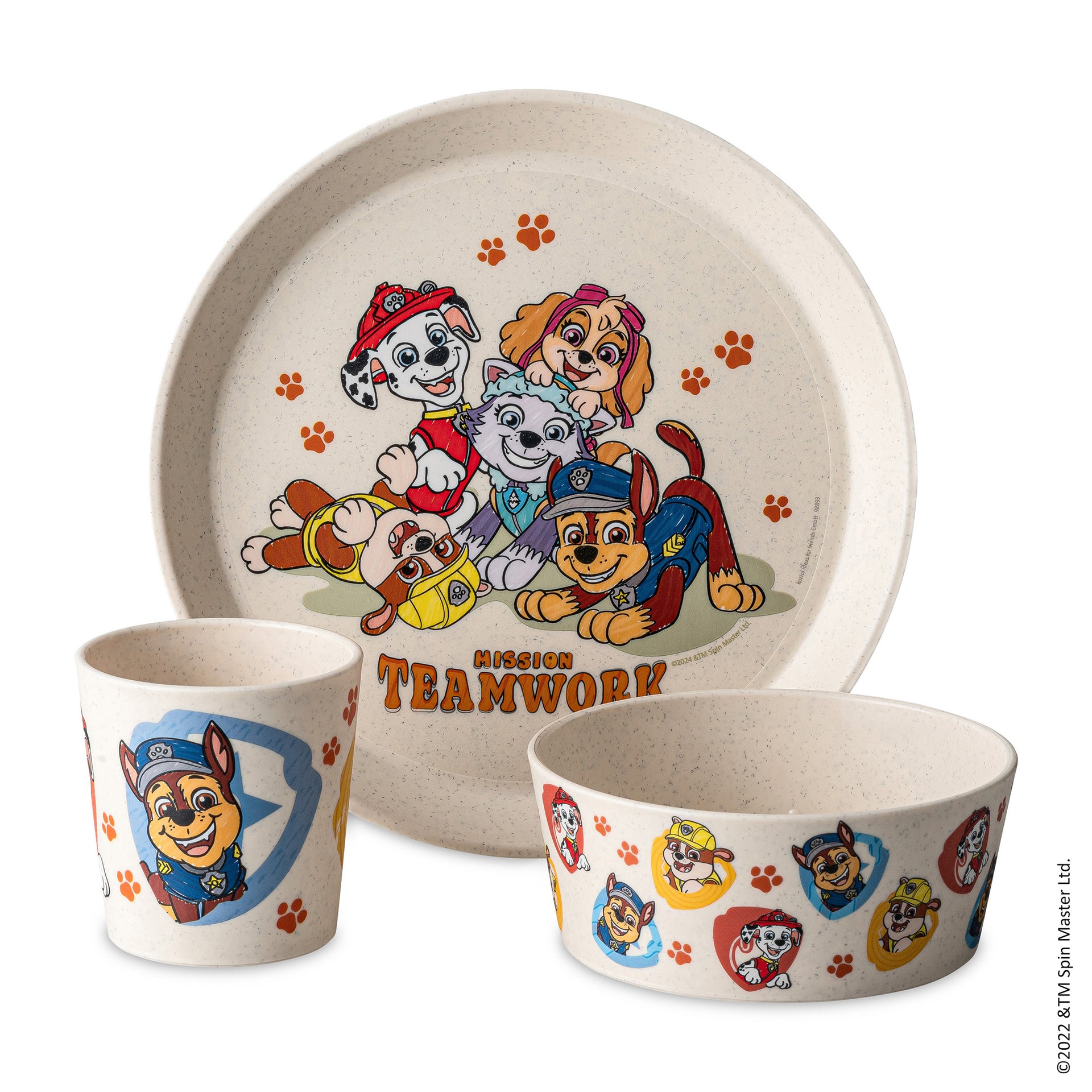 Children's tableware set CONNECT PAW PATROL organic moon
