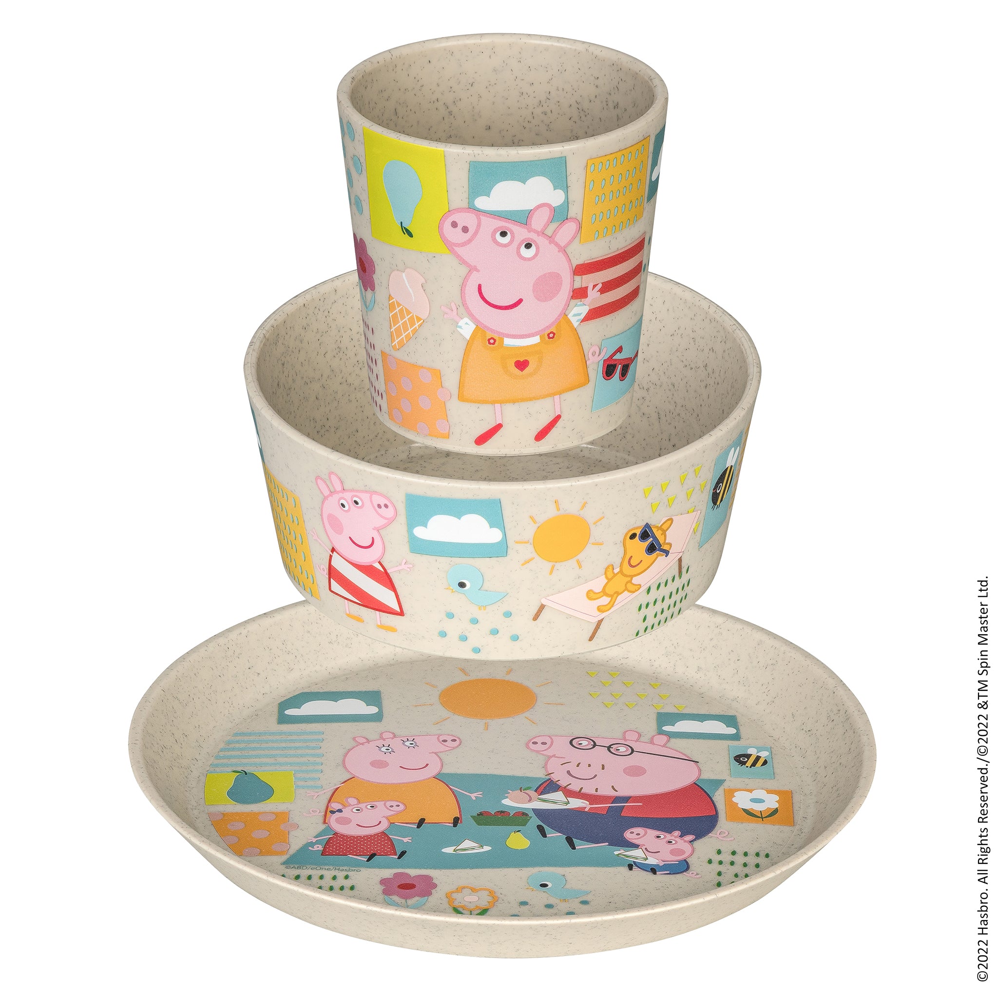 koziol Kindergeschirr-Set CONNECT PEPPA PIG