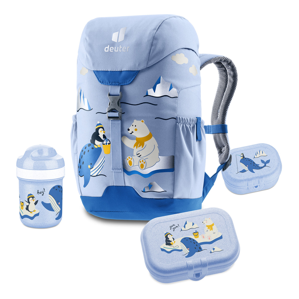 koziol Lunchbox-Set + Trinkflasche + Rucksack