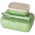 koziol Lunchbox-Set + Besteck-Set CANDY READY nature leaf green