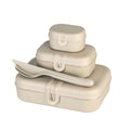 koziol Lunchbox-Set + Besteck-Set PASCAL READY nature desert sand