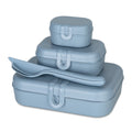 koziol Lunchbox-Set + Besteck-Set PASCAL READY nature flower blue