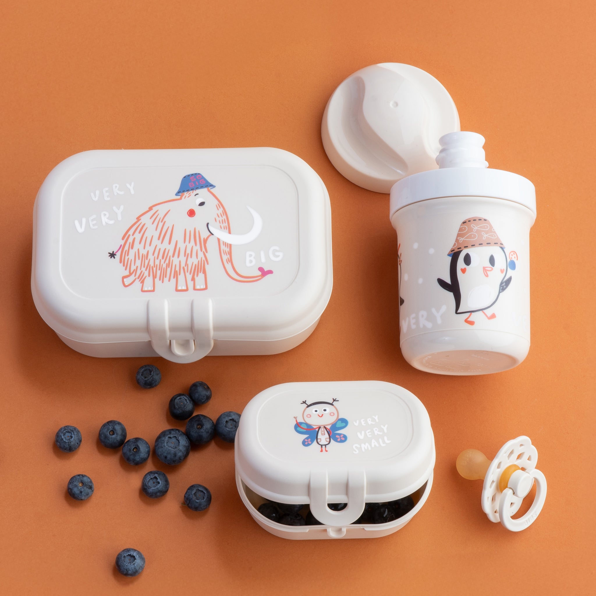 koziol Lunchbox-Set + Trinkflasche VERY VERY TO GO