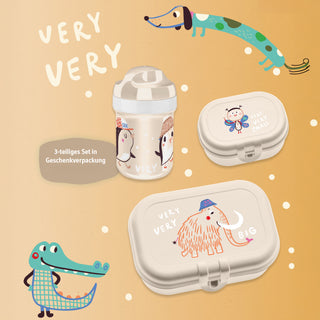 koziol Lunchbox-Set und Trinkflasche 200ml VERY VERY TO GO