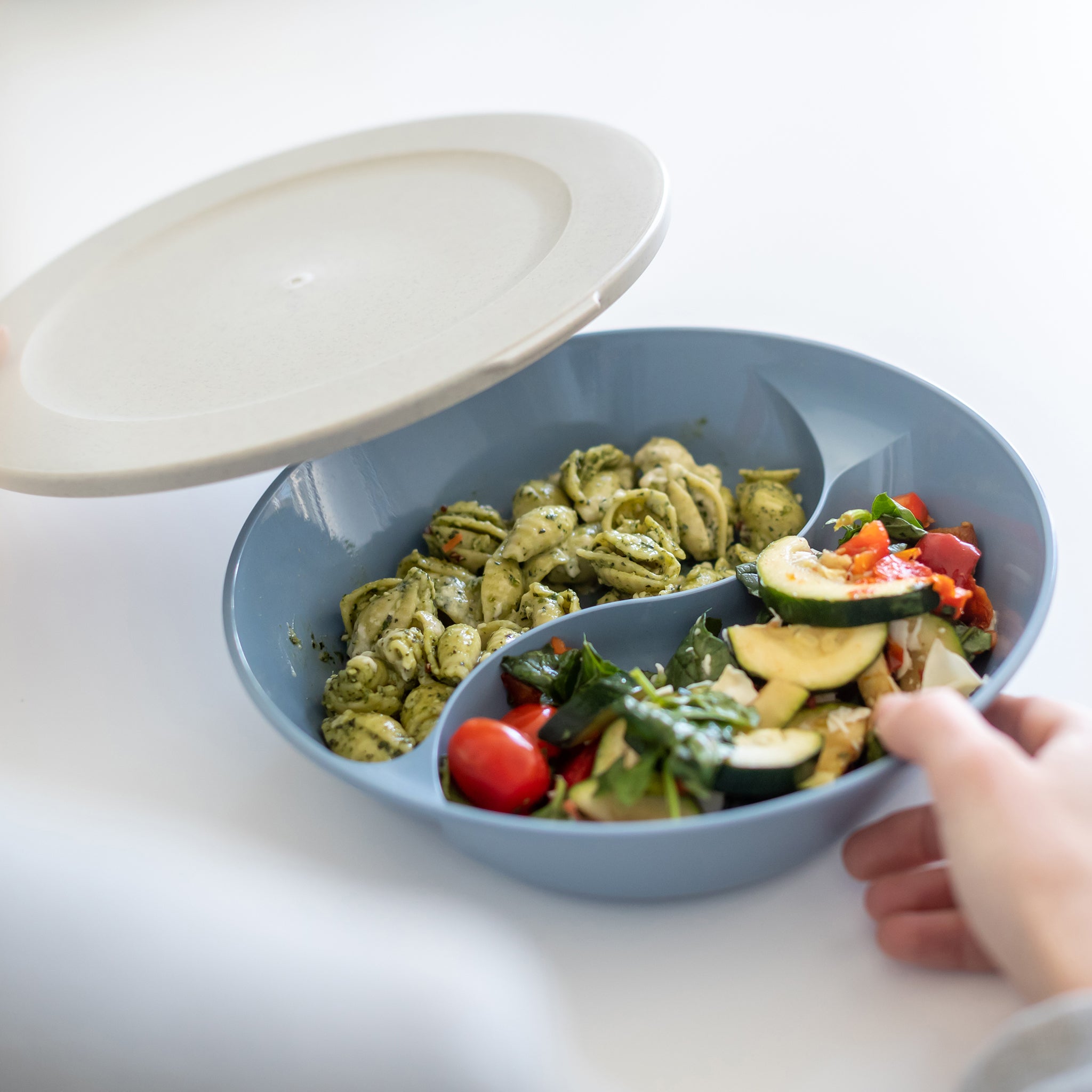 koziol Menüteller mit Deckel CONNECT SEPAREE 1,5