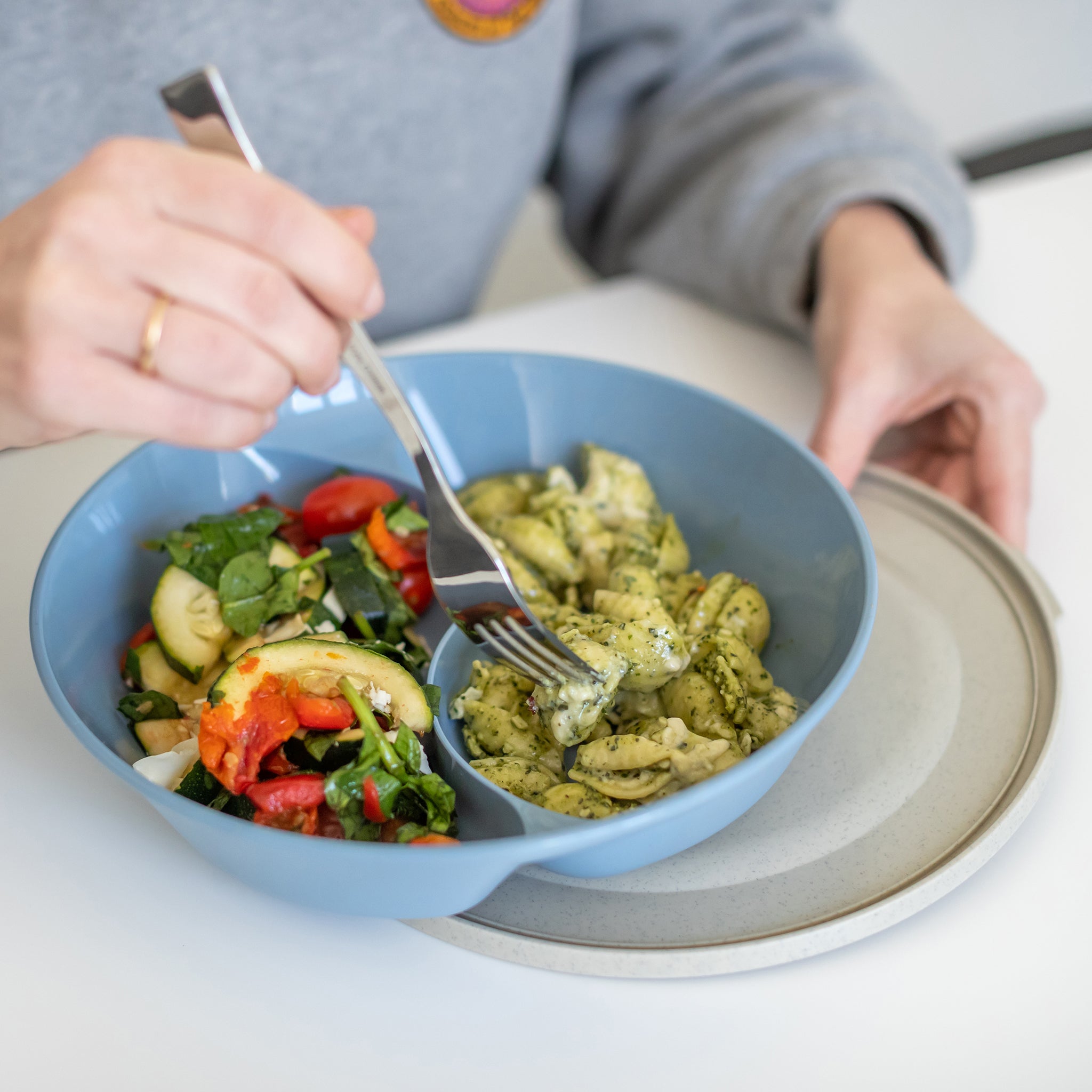 koziol Menüteller mit Deckel CONNECT SEPAREE 1,5