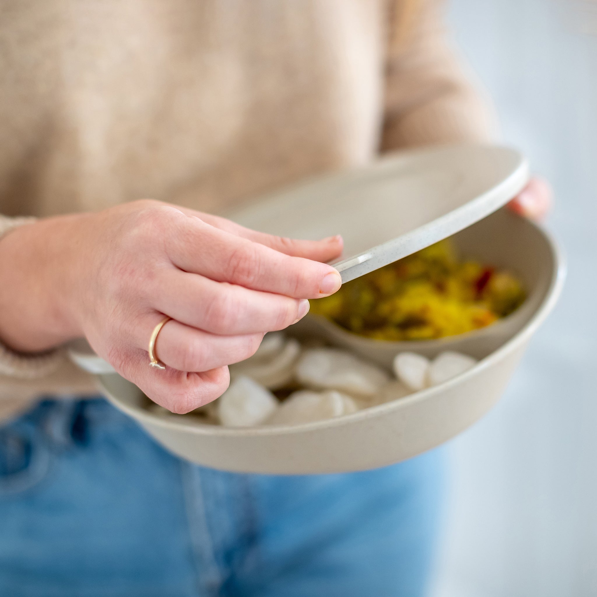 koziol Menüteller mit Deckel CONNECT SEPAREE 1,5