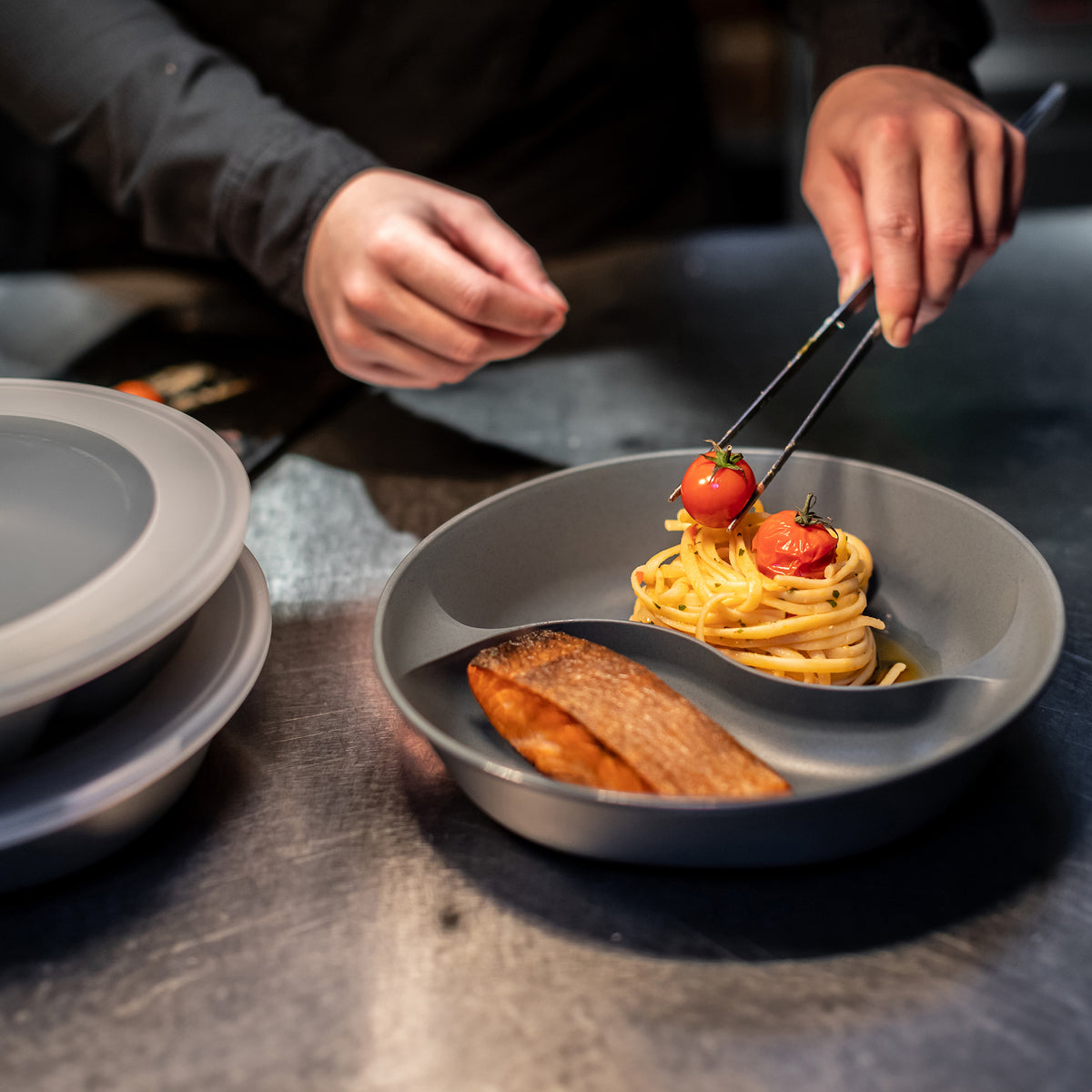koziol Menüteller mit tr. Deckel CONNECT SEPAREE 1,5