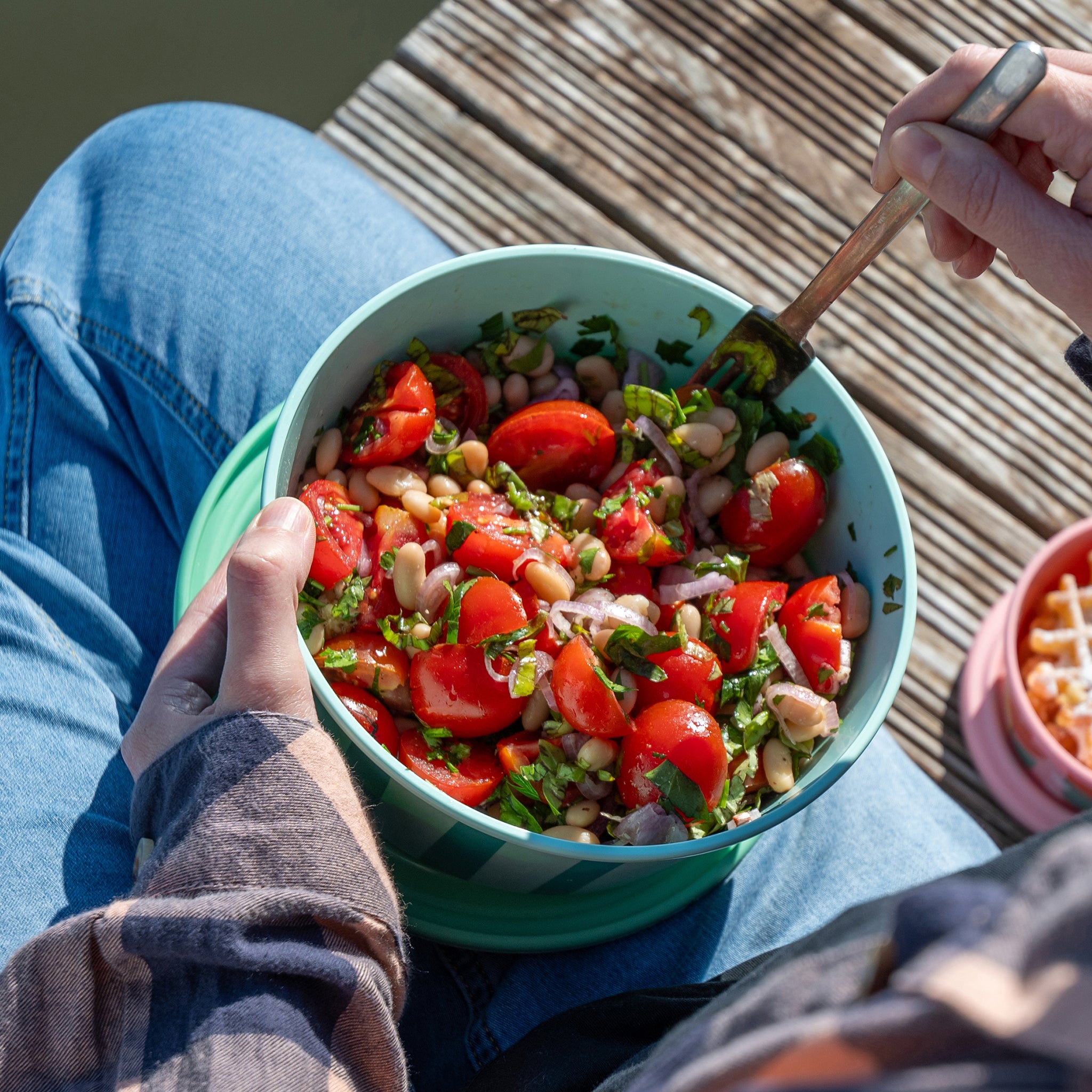 koziol Schale mit Deckel NORA BOX 1,3l STRIPES