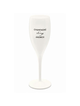 koziol Sektglas CHEERS No. 1 CHAMPAGNE IS THE ANSWER