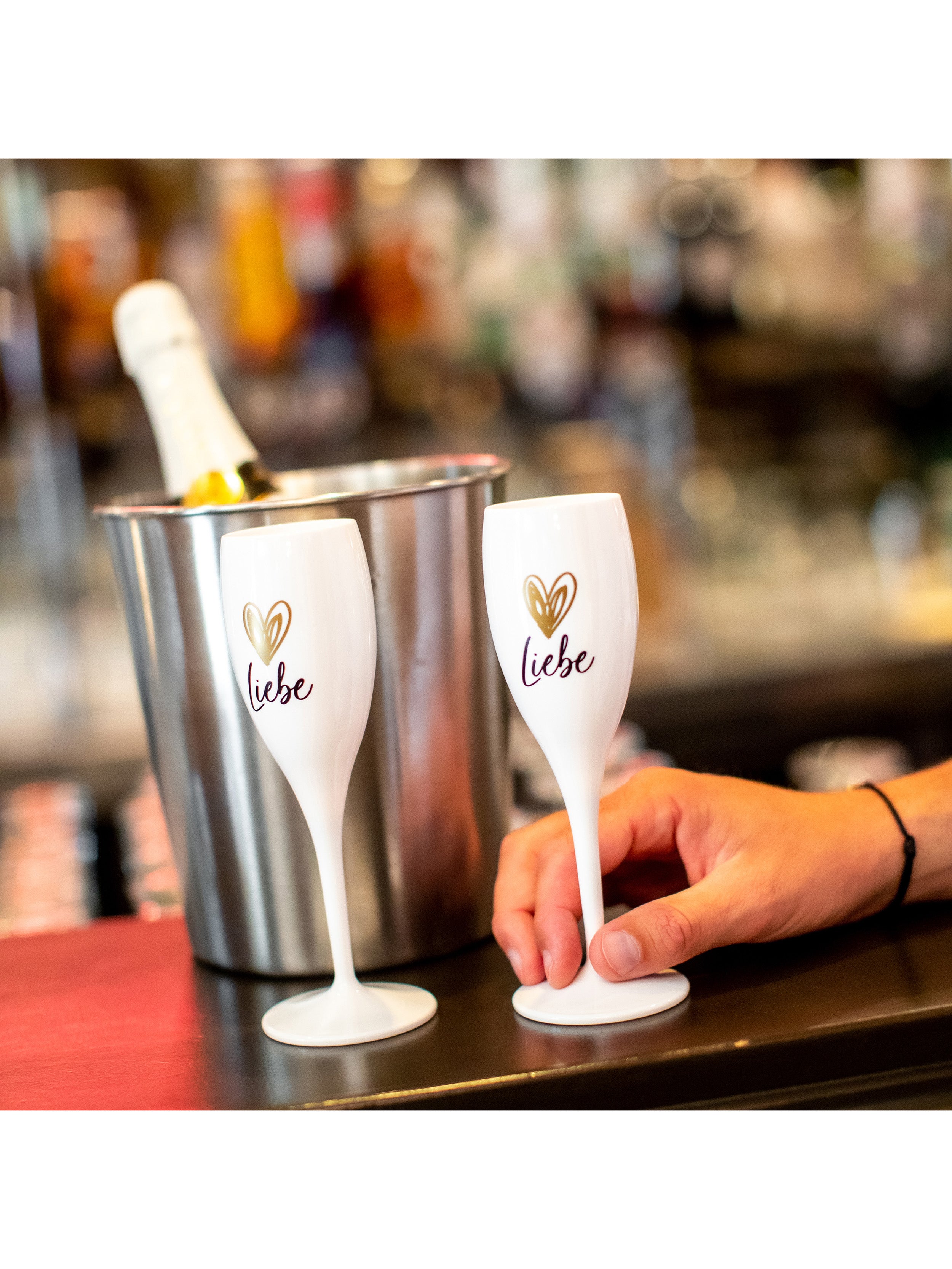 koziol Sektglas CHEERS No. 1 LIEBE