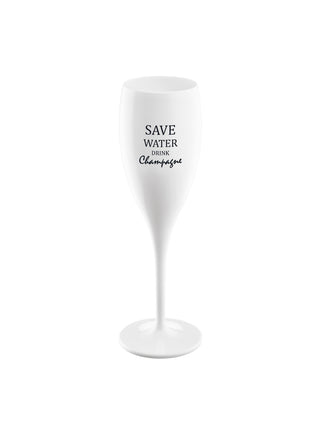 koziol Sektglas CHEERS No. 1 SAVE WATER DRINK CHAMPAGNE