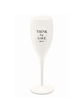 koziol Sektglas CHEERS No. 1 THINK LESS LOVE MORE