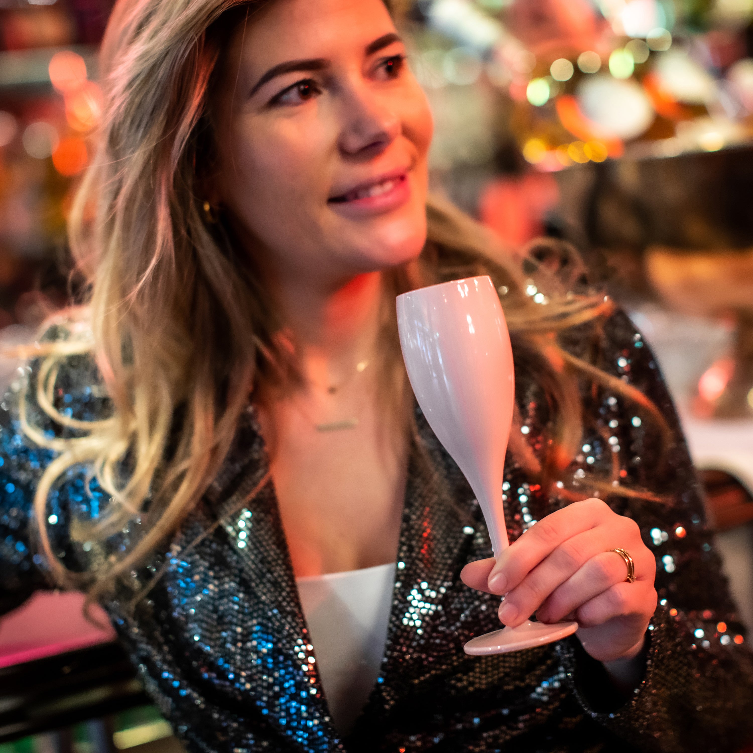 koziol Sektglas mit Druck CHEERS No. 1