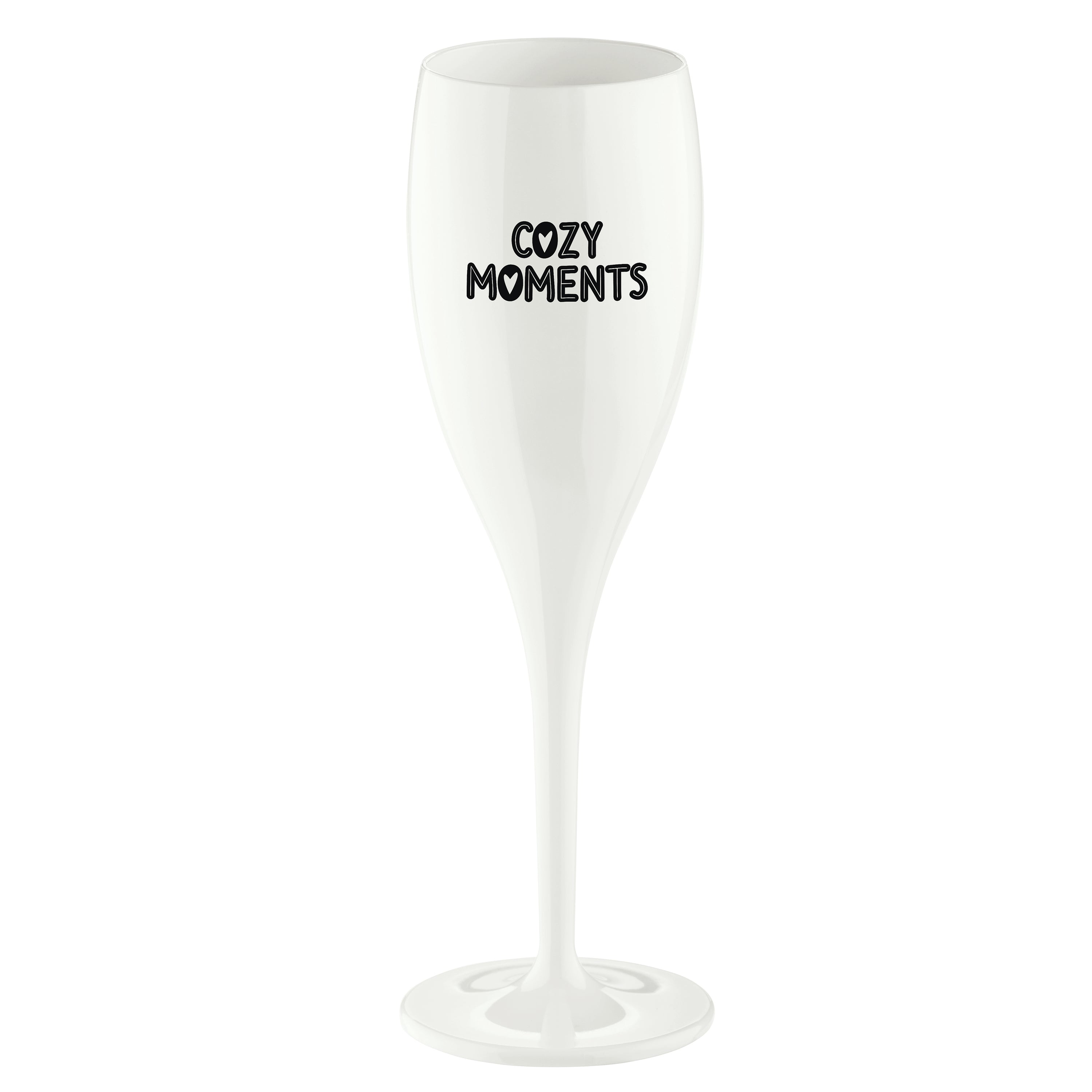 koziol Sektglas mit Druck CHEERS No. 1 COZY MOMENTS