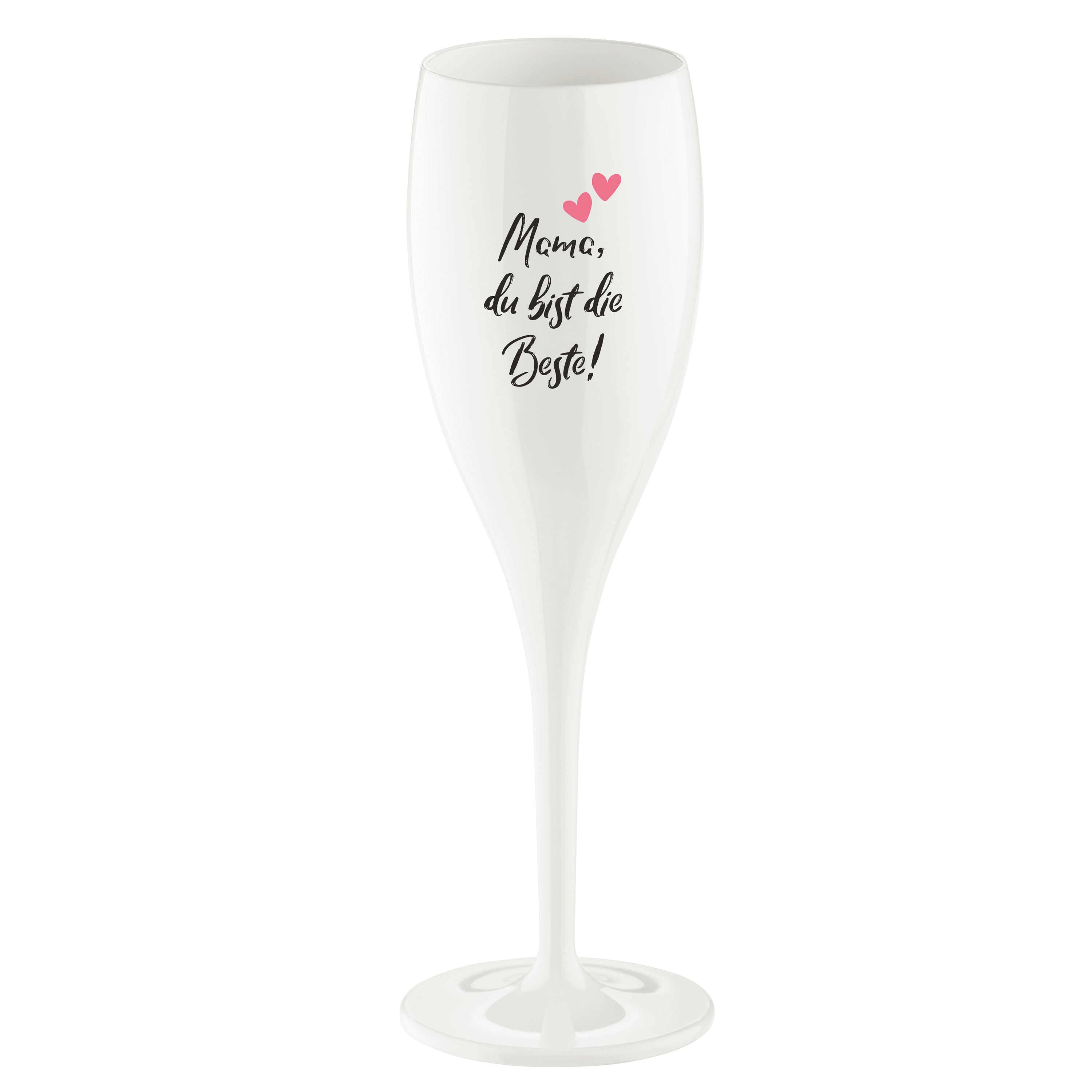 koziol Sektglas mit Druck CHEERS No. 1 MAMA DU BIST DIE BESTE