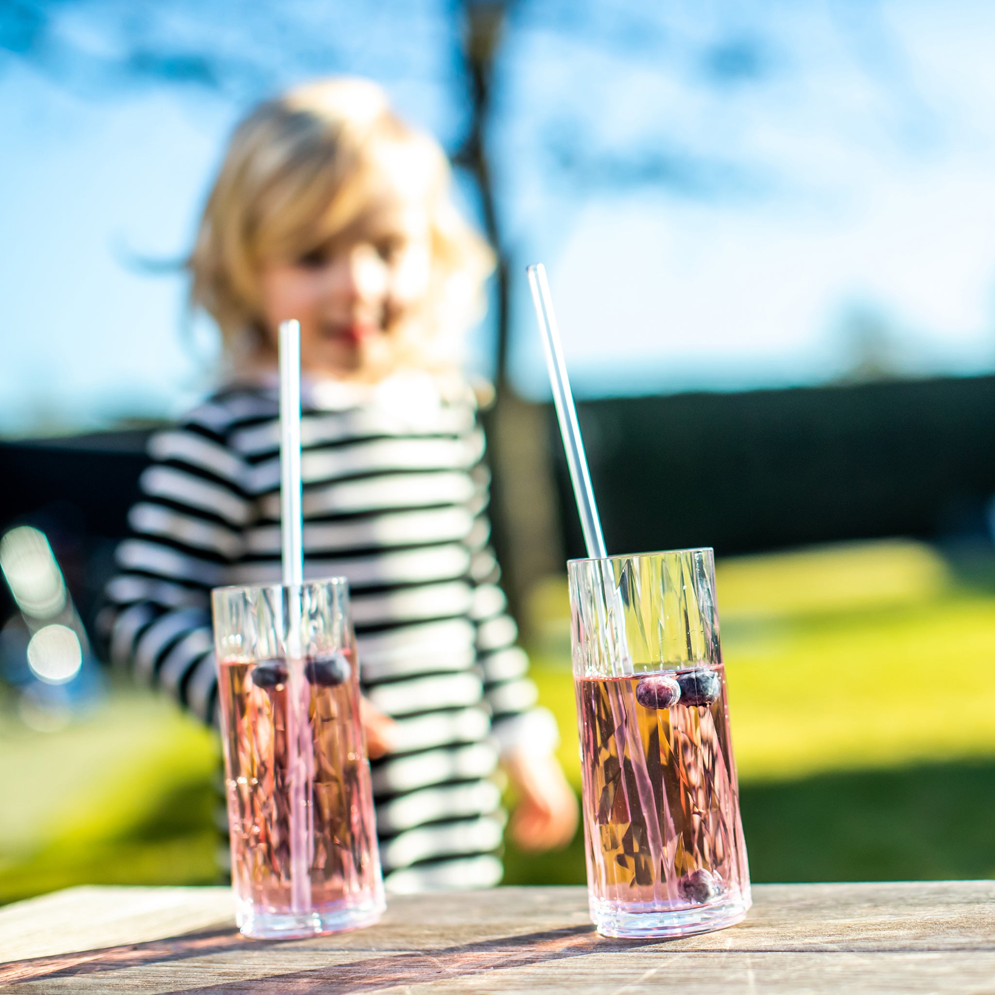 koziol Sicherheits-Trinkhalme mit Bürste CHEERS STRAWS