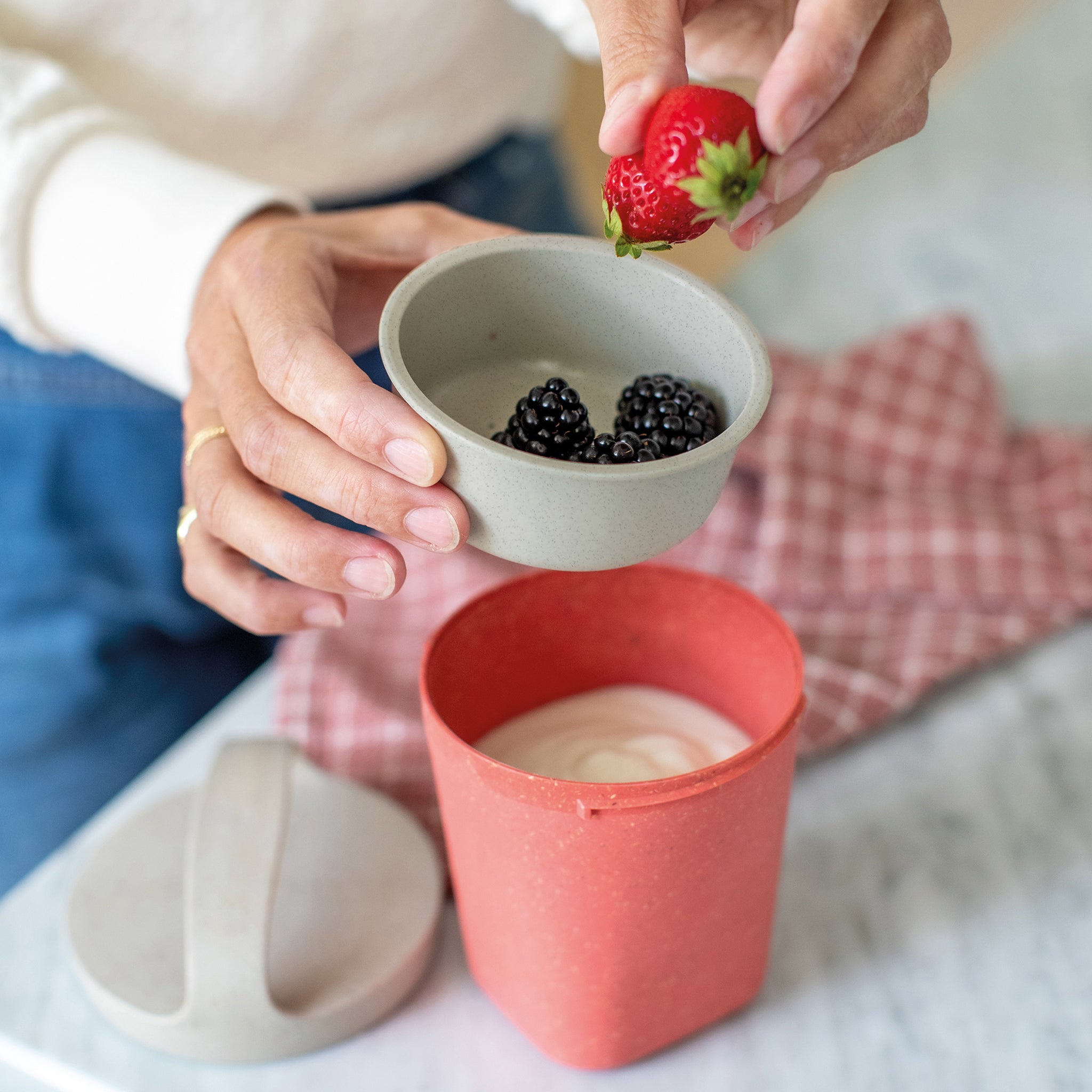 koziol Snackpot mit Einsatz und Deckel BUDDY 0,5