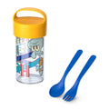 koziol Snackpot / Trinkflasche + Besteck BUDDY SNACK 0,5 SPONGEBOB SQUIDWARD
