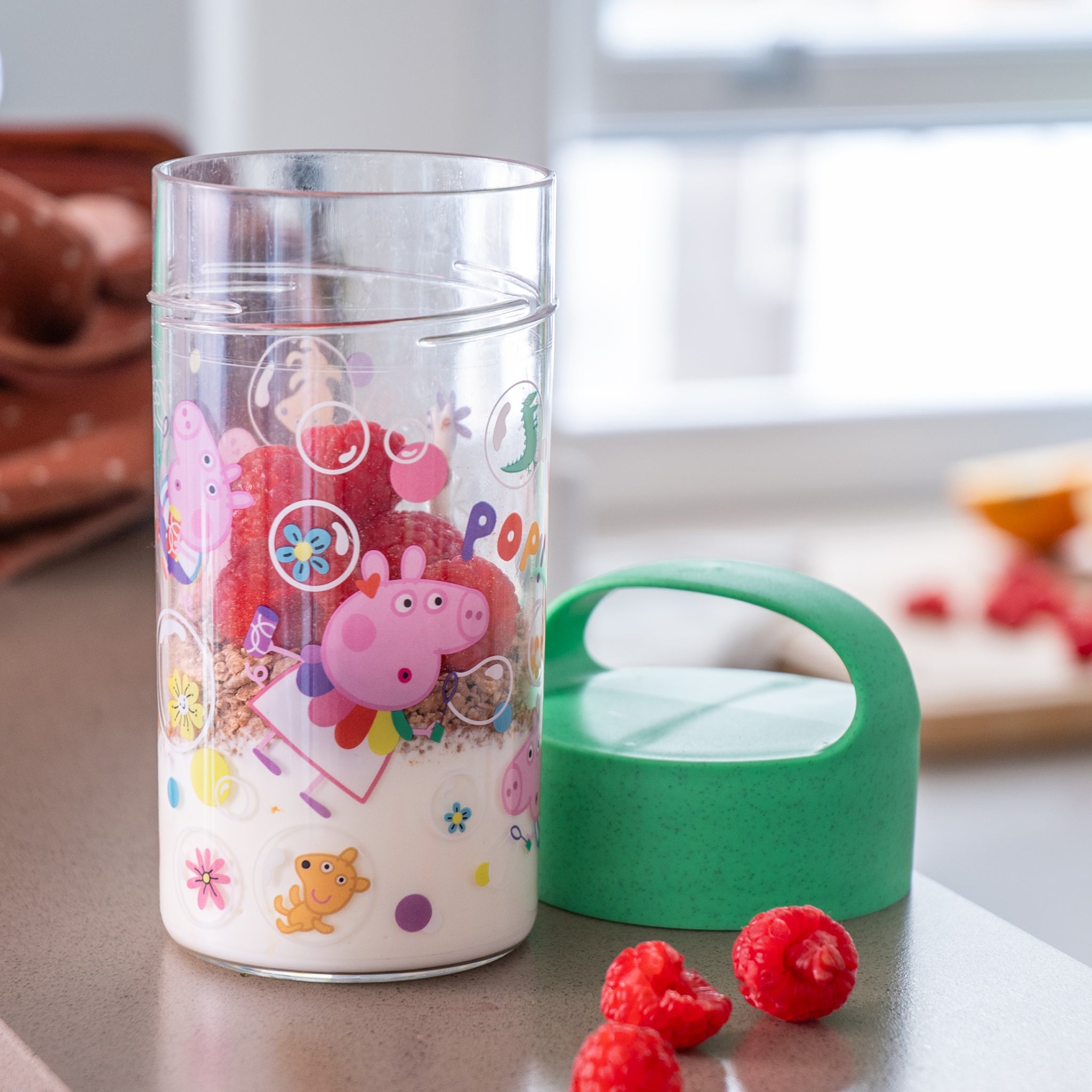 koziol Snackpot / Trinkflasche BUDDY SNACK 0,5 PEPPA PIG POP