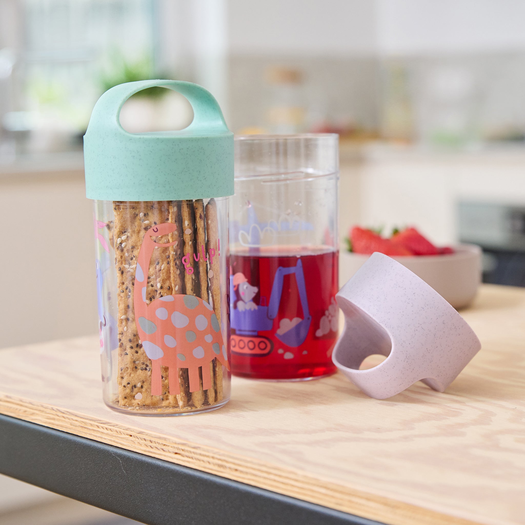 koziol Snackpot / Trinkflasche BUDDY SNACK 0,5 REX