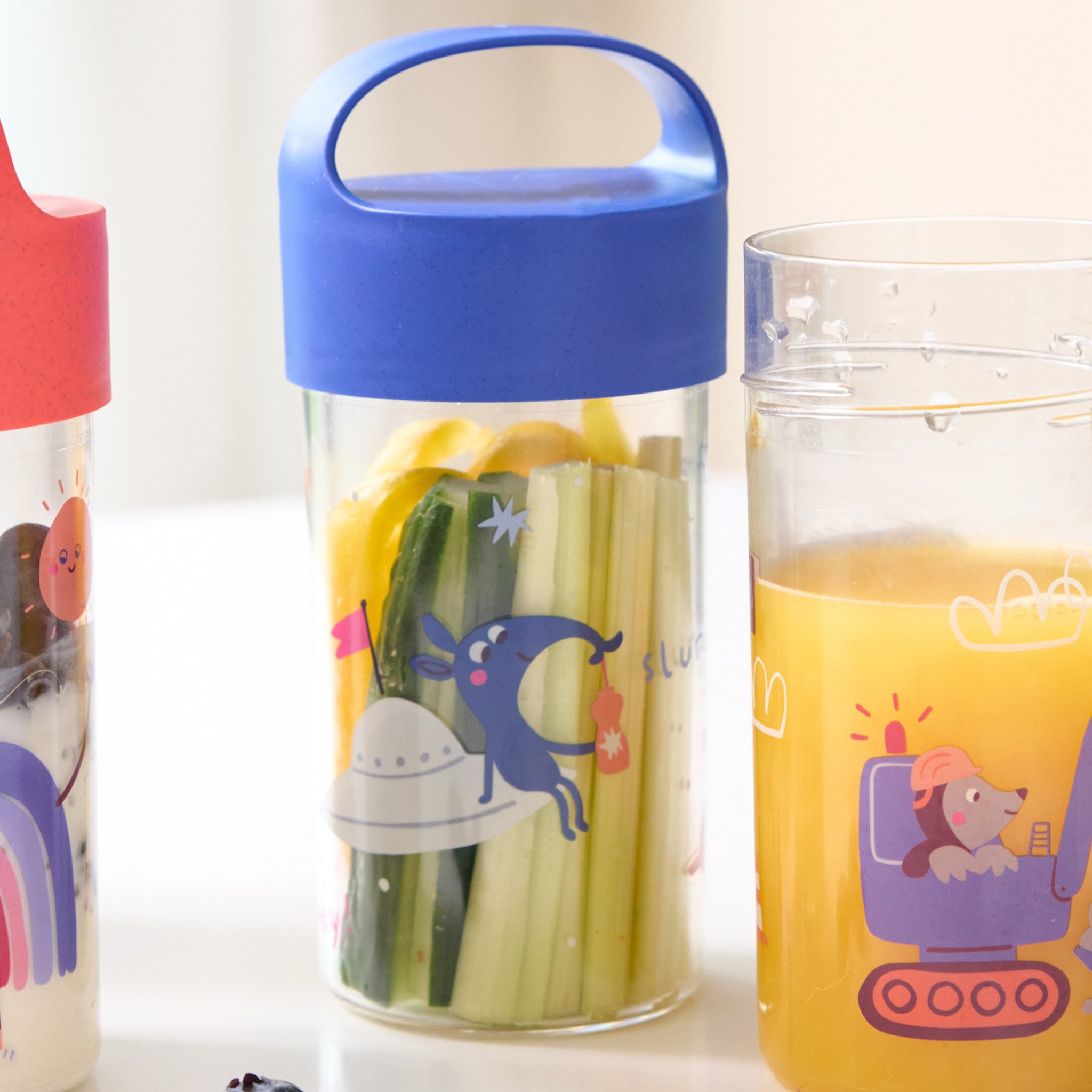 koziol Snackpot / Trinkflasche BUDDY SNACK 0,5 SPACE