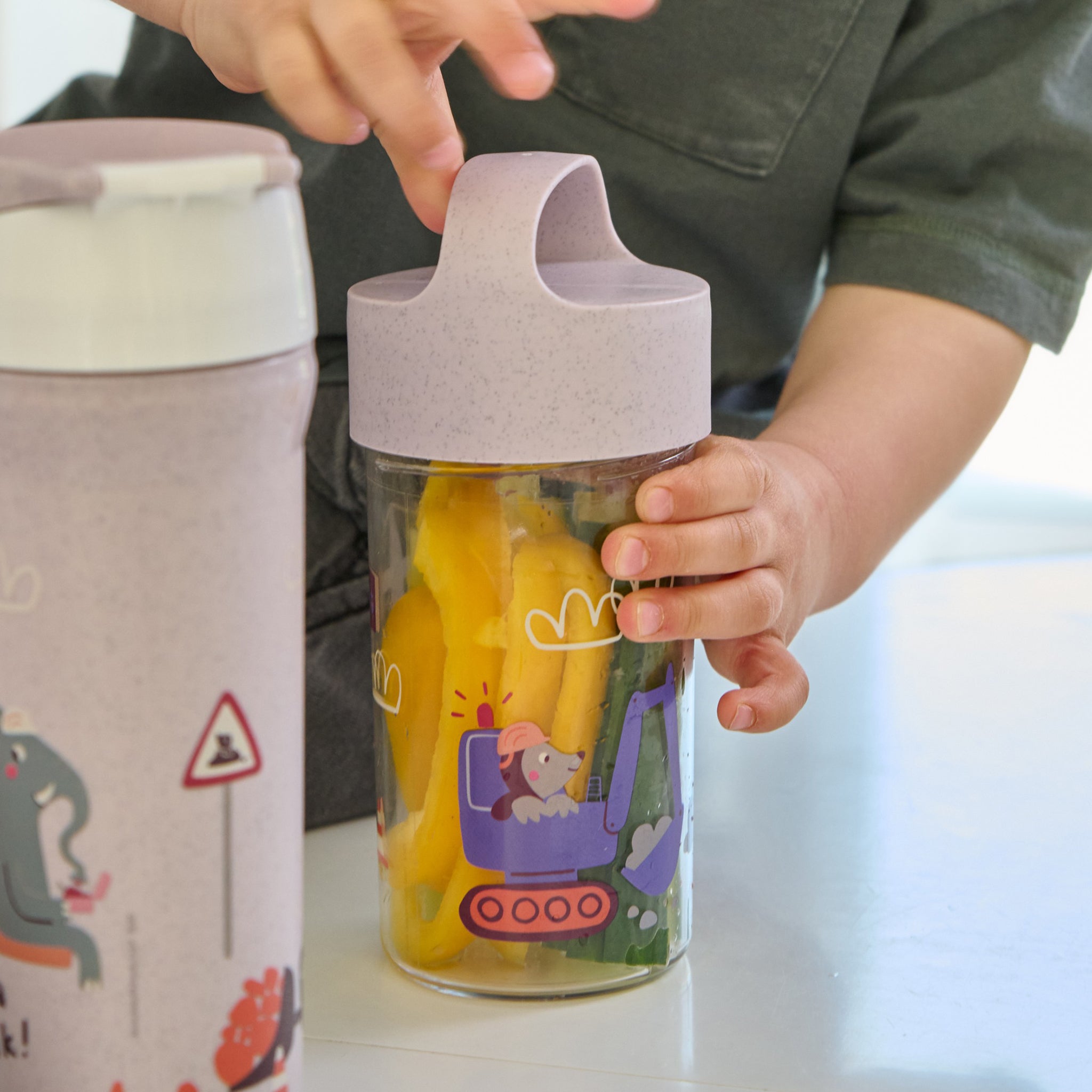 koziol Snackpot / Trinkflasche BUDDY SNACK 0,5 TRUCKS