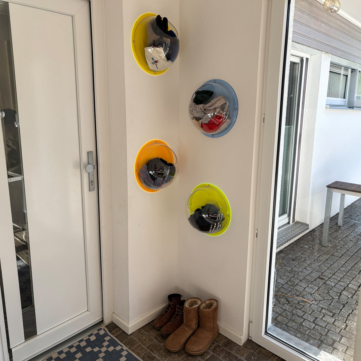 koziol Wand-Organizer mit Rückwandscheibe HEMI